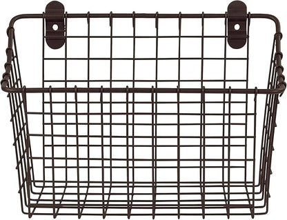 Spectrum Diversified Vintage Wall Mount Storage Basket