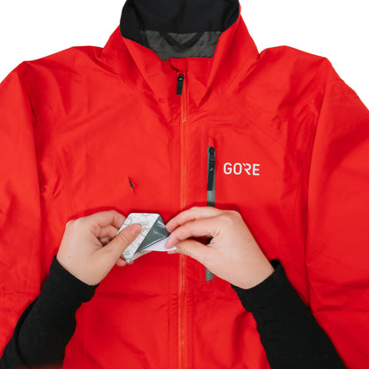 GEAR AID Tenacious Tape Gore-TEX Fabric Patches for Waterproof Jacket & Rain Gear Repair, Black, 2.5” x 2.8” Hex & 2.5” x 4” Rectangle, 4 Patches