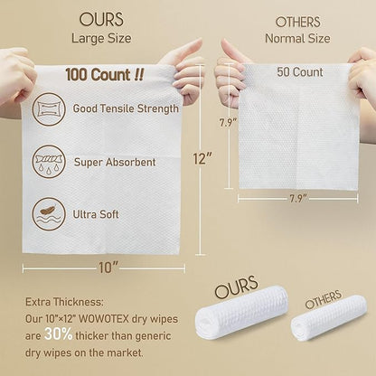 Luxe Bamboo Towel Container