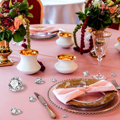 Hicarer 800-Piece Diamond Decorations - Acrylic Diamond Table Scatter Crystals for Vase Fillers, Party Decor (Clear, 30mm, 20mm, 12mm, 8mm, 4mm)