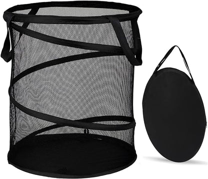 BATTOO Mesh Collapsible Laundry Baskets, Foldable Pop Up Laundry Hamper