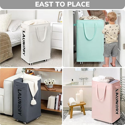 Goodpick Rolling Laundry Basket