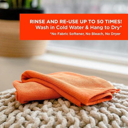 WHOOSH! Microfiber Cleaning Cloth, 3 Pack, Glasses and Screen Cleaning Cloth