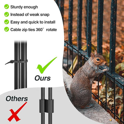 45.33ft(L) X 13inch(H) Animal Barrier Fence, 32 Panels No Dig Fences for Rabbit, Dog Digging Defense Ground Bottom Blockers, Rustproof Metal Border for Garden Outdoor Patio Landscaping