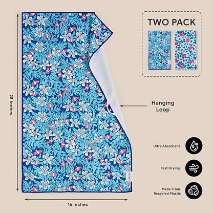 RECYCO Waffle Kitchen Towel Set of 2
