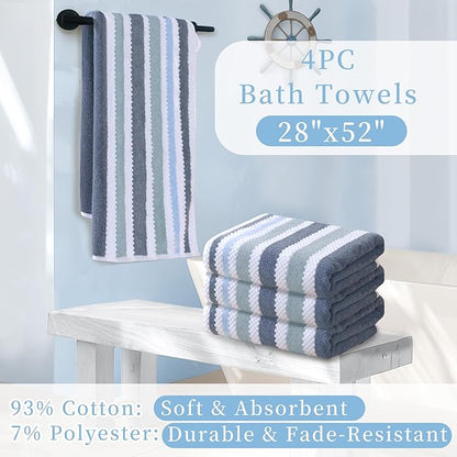 Striped Bath Towels