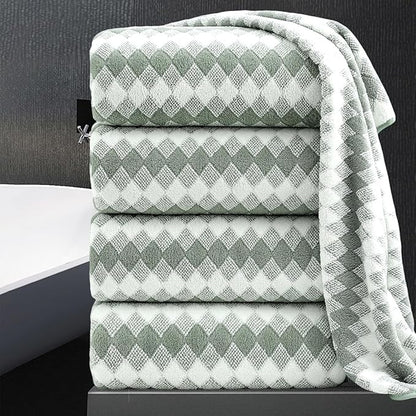 4 Piece Bath Towel Set Oversized Bath Sheet 35"x70" Bathroom Towel Extra Large