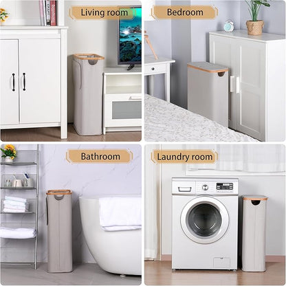 65L Slim Laundry Hamper, Narrow Laundry Basket