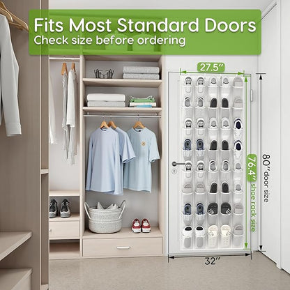 Unjumbly Over the Door Shoe Organizer