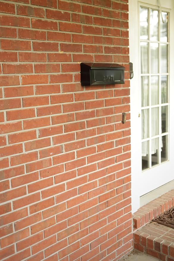 ARCHITECTURAL MAILBOXES Townhouse Galvanized Steel, Wall-Mount Mailbox, Black Small | Galvanized steel build for outside with weather-resistant outdoor construction and a rust-resistant powder-coat finish.