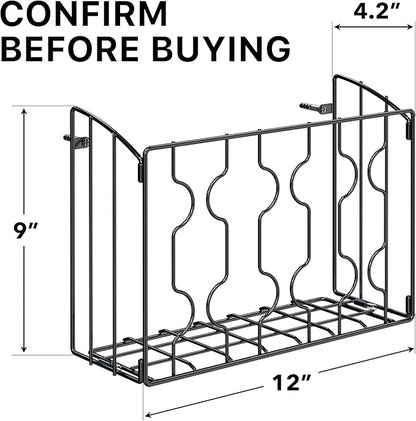 Simple Houseware Wall Door Mount Kitchen Wrap Organizer Rack
