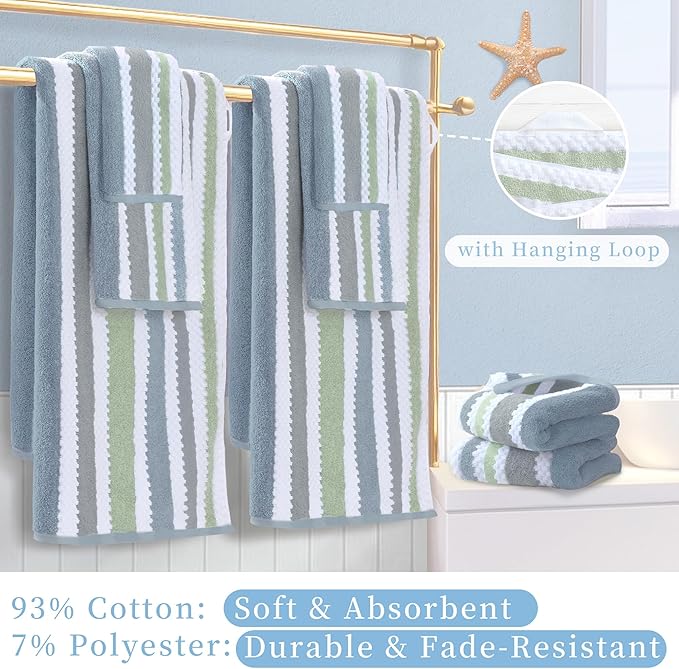 Striped Bath Towels