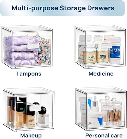 Vtopmart Disposable Facial Towels Holder, Acrylic Box Hold 50 Count, Stylish