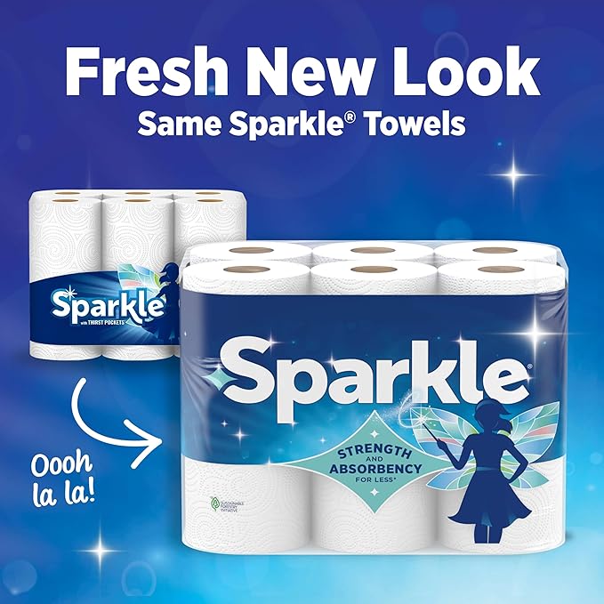 Sparkle Pick-A-Size Paper Towels, 24 Double Rolls