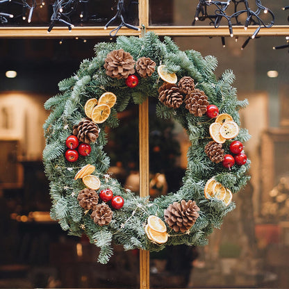 20 Pieces Large Hanging Round Wreaths 12Inch Cardboard Wreath Rings for DIY Crafts Paper Round Circle Christmas Hanging Ornaments Decorations with Hole Twine for Wedding Christmas Valentines Day Decor