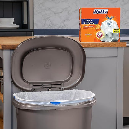 Hefty Ultra Strong Tall Kitchen Trash Bags, Citrus Twist Scent, 13 Gallon
