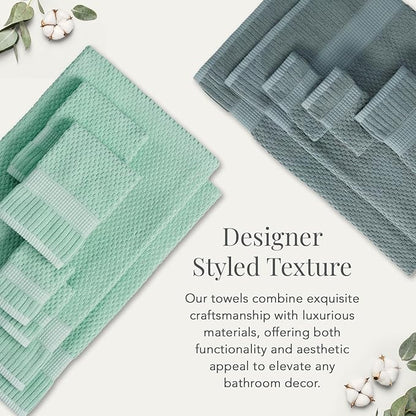 NY Loft 100% Cotton 4 Pack Bath Towel Set| Super Soft & Absorbent Quick-Dry