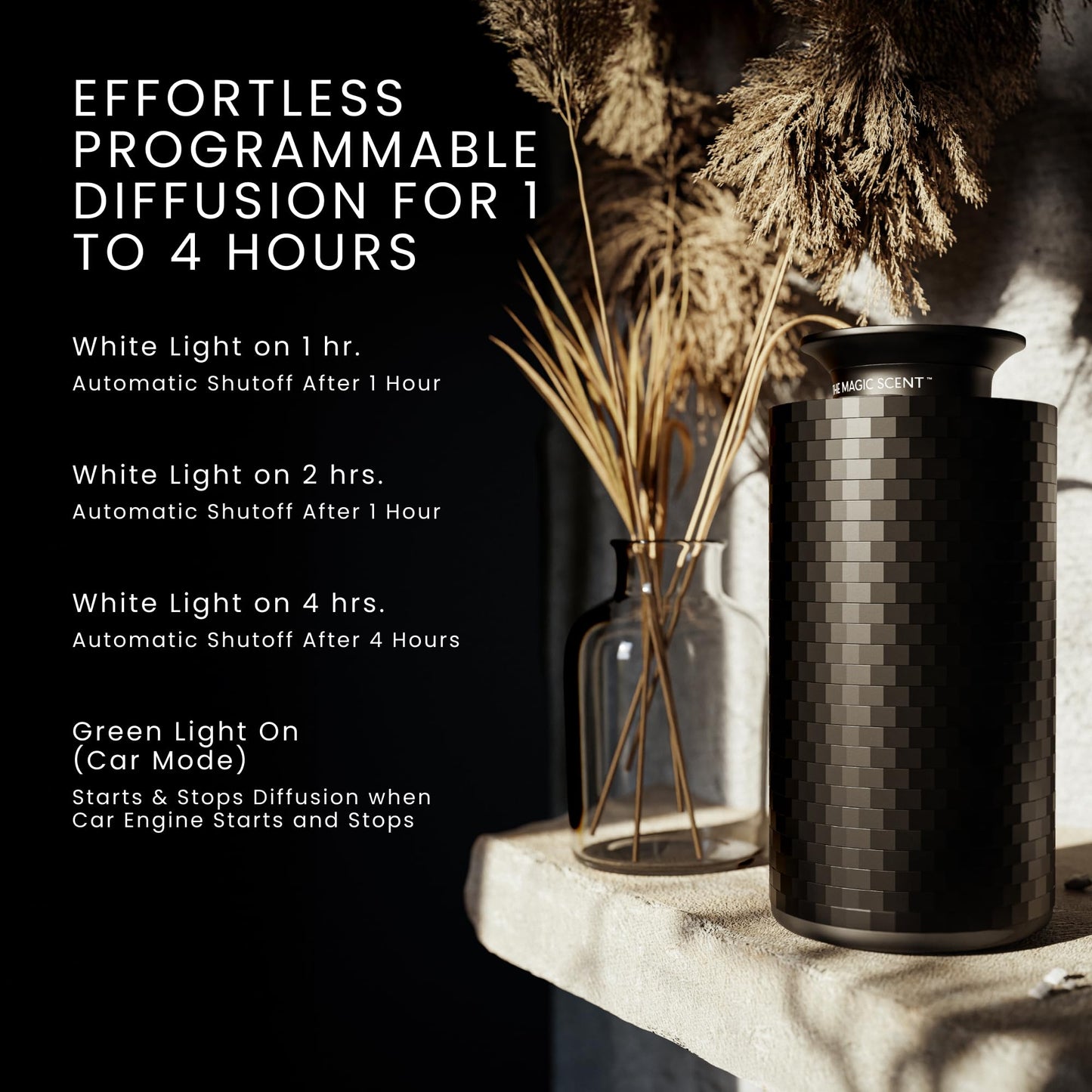 The Magic Scent Diffuser, Scent Air Machine for Home & Hotels, HVAC or Portable Nebulizing Diffuser - Large Room Waterless Aroma Machine - Aroma Oil Included