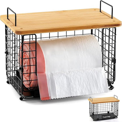 1 Pack Stackable Storage Trash Bag Baskets