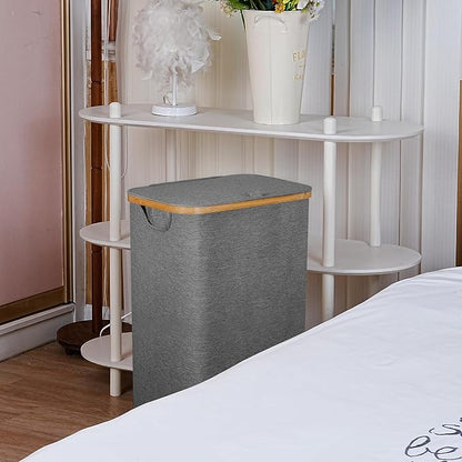 Laundry Basket with Wheels, 100L Hampers