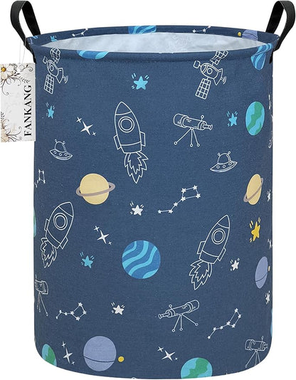 FANKANG Storage Basket, Nursery Hamper Canvas Laundry Basket Foldable