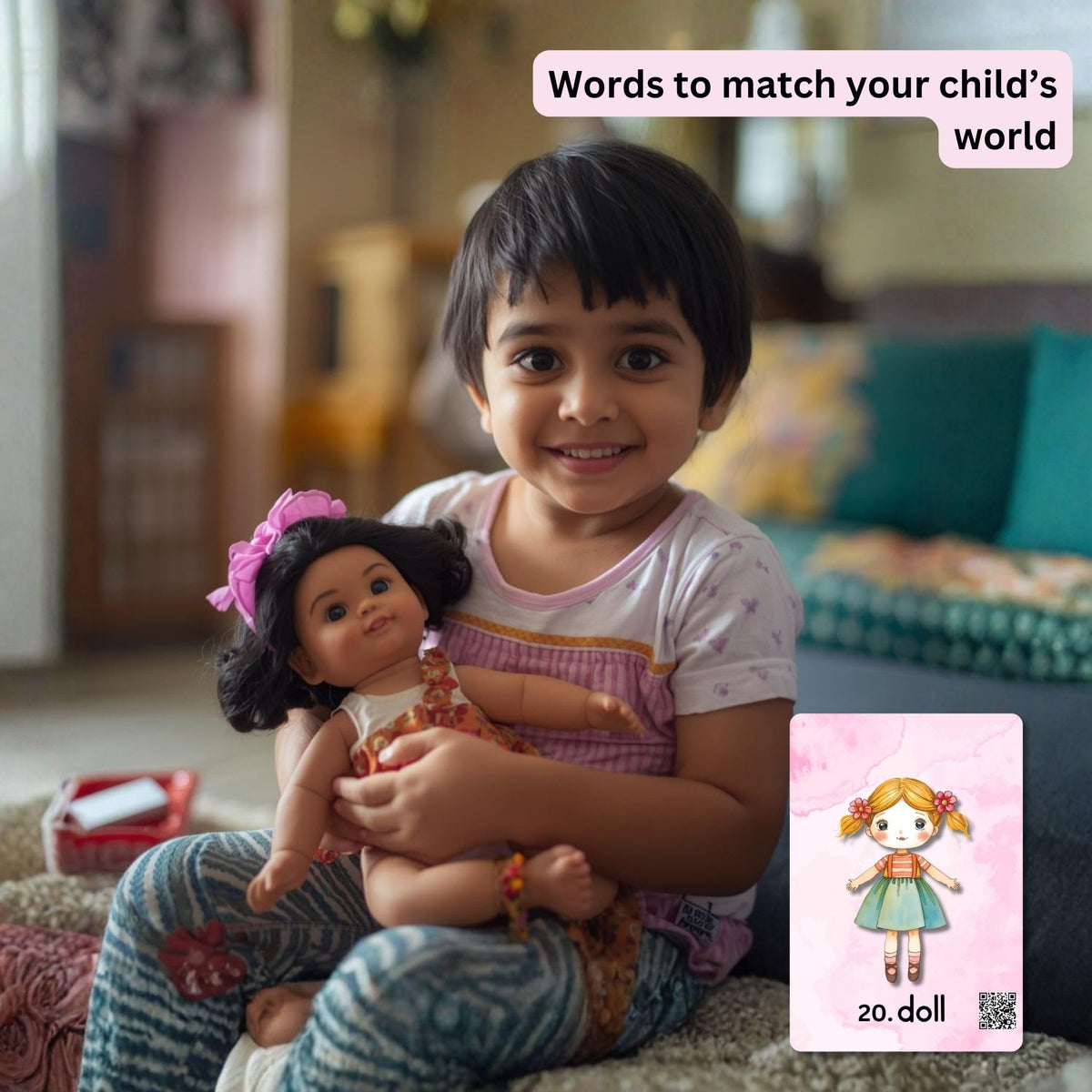 Brainy Bug Resources Flashcards with App-Enabled Audio Feature | 60 Everyday Objects Level 1 | Nouns | Audio in Hindi, English, Punjabi, Tamil, Kannada, Telugu | Spoken English | Special Kids