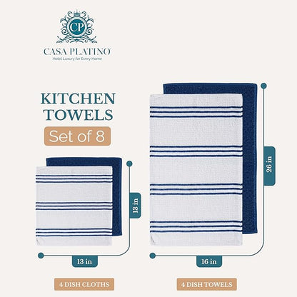 Casa Platino Dish Towels for Drying Dishes and Kitchen Towels and Dishcloths