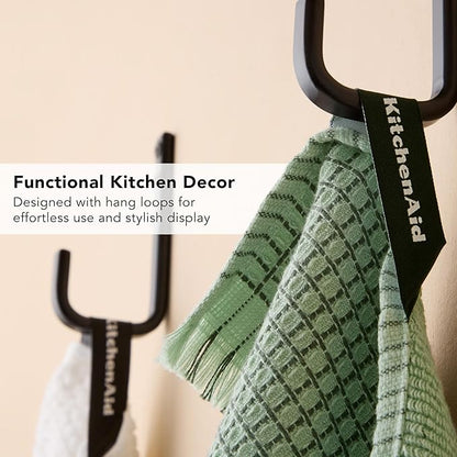 KitchenAid Gourmet Series Gridlines Kitchen Towels 3-Pack Set, 100% Cotton