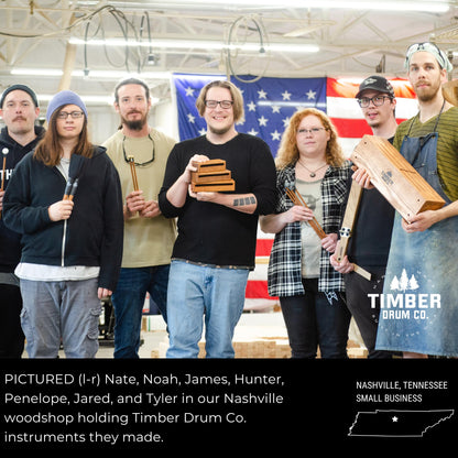 Timber Drum Co. Wood Block Instrument — MADE IN U.S.A. Percussion
