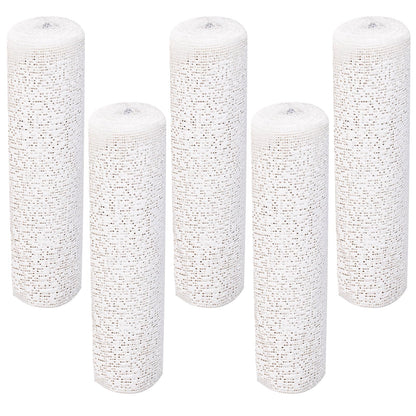 Plaster Cloth 5 Pack Plaster Gauze Bandage Roll Plaster of Paris for Crafts Belly Cast Art Project Mask Making Sculptures and Body Casts, 7.9inch X 106 inch