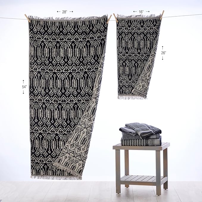 SKL Home Nador 2 Bath, 2 Hand Towel Set