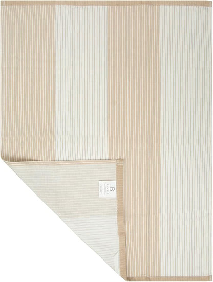 Premium Kitchen Towels | Yarn Dyed Flat Woven Stripe Kitchen Towel Set| 238 GSM