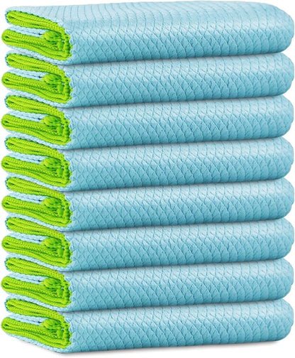 Microfiber Cleaning Cloth Lint Free Glass Cleaner Window Polishing Streak Free