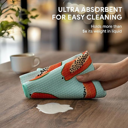 RECYCO Waffle Kitchen Towel Set of 2