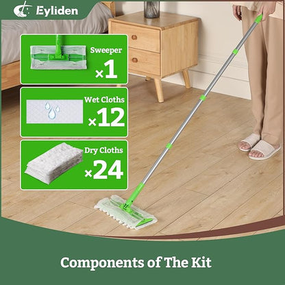 Eyliden Sweeper Mop with 36 Refills