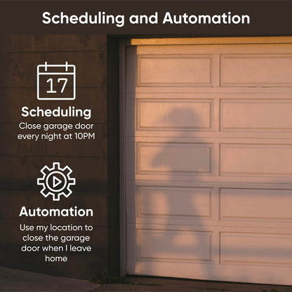 Wyze Smart Garage Door Opener w/built-in HD Video, Remotely Control Garage Door, 1080p HD Video w/Color Night Vision, Two-Way Audio