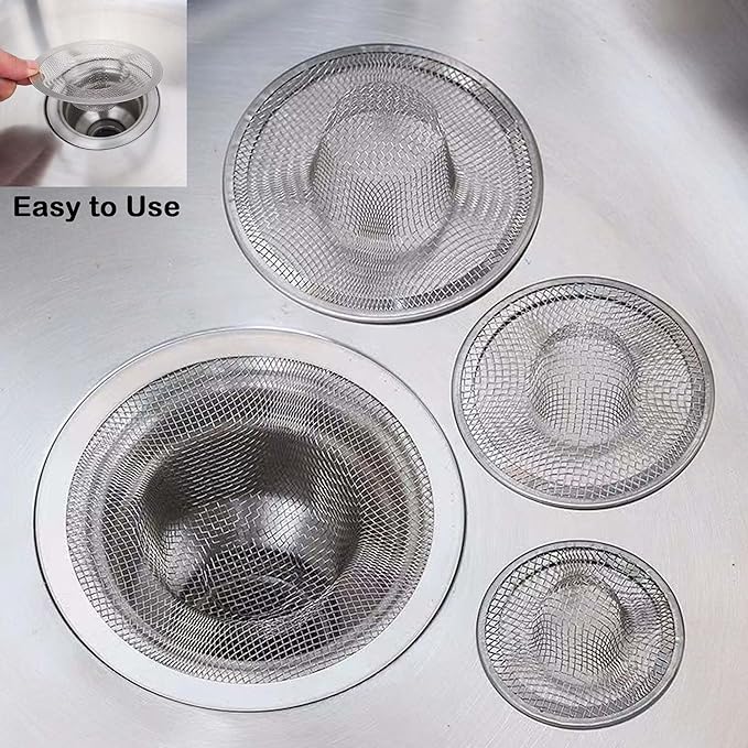 Bathroom Mesh Sink Drain Strainer Screen