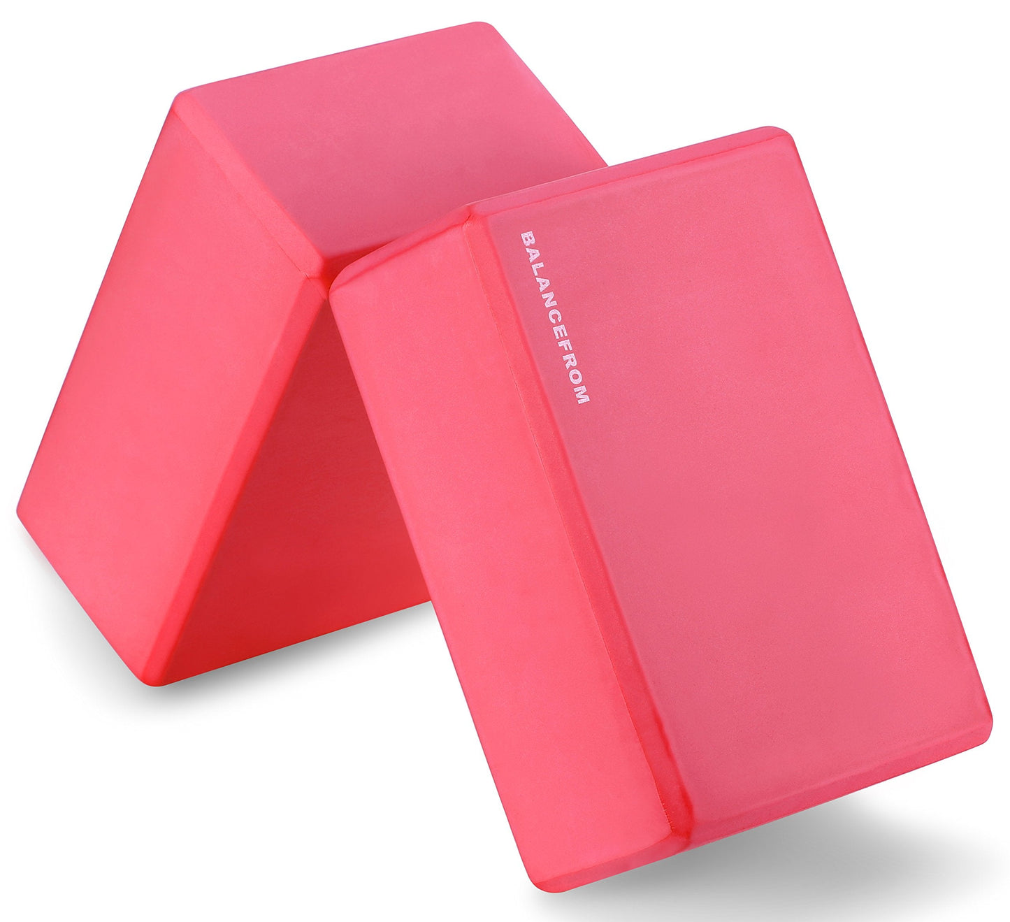 Fitvids Set of 2 High Density Yoga Blocks, 9"x6"x4" Each, Pair, Multiple Colors