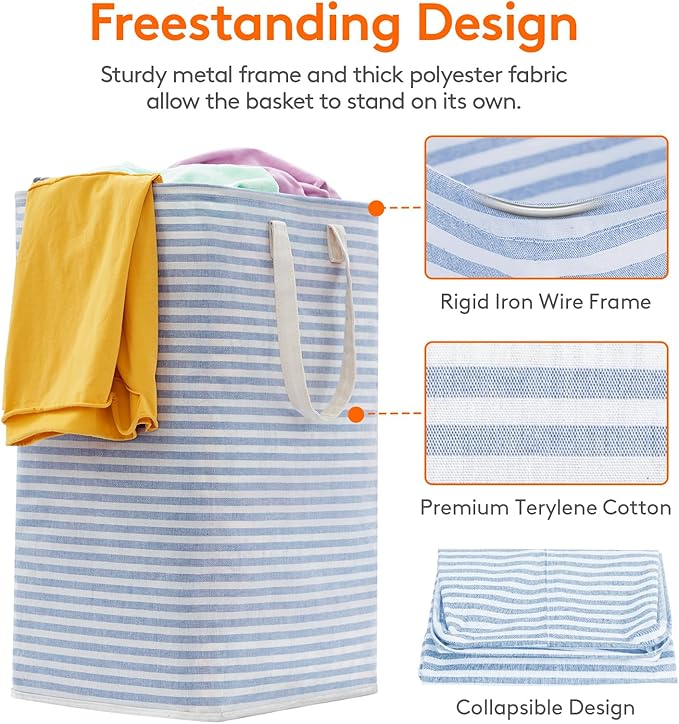 Lifewit 3 Pack Laundry Hamper Large Collapsible Laundry Baskets, Freestanding