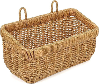 11 inches Wall Hanging Baskets Woven Basket Boho Style Fruit Basket Storage