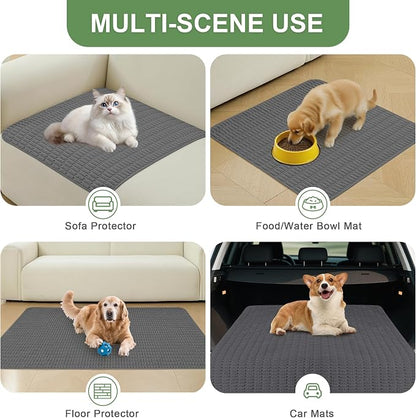 Washable Pee Pads for Dogs, Reusable Puppy Pads Dog Pads, Non-Slip Dog Pee Pads, Leakproof Pet Pee Pads Wee Wee Pads for Dogs. (Dark Grey, 60"x82"(Pack of 1))