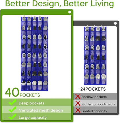 Unjumbly Over the Door Shoe Organizer