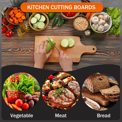 12 Pcs Thicken Bamboo Cutting Board Bulk 11x5 Inch Personalized Wood Chopping Board Customized Laser Engraving Serving Charcuterie Boards for Wedding Mother's Day Housewarming Present,0.39" Thick