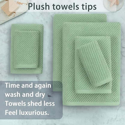 VOOVA & MOVAS Green Towels for Bathroom