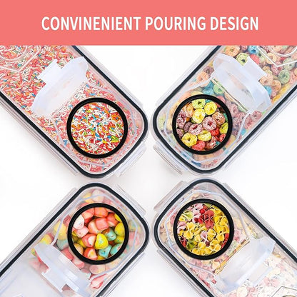 PRAKI Cereal Containers Storage Set, Cereal Dispensers