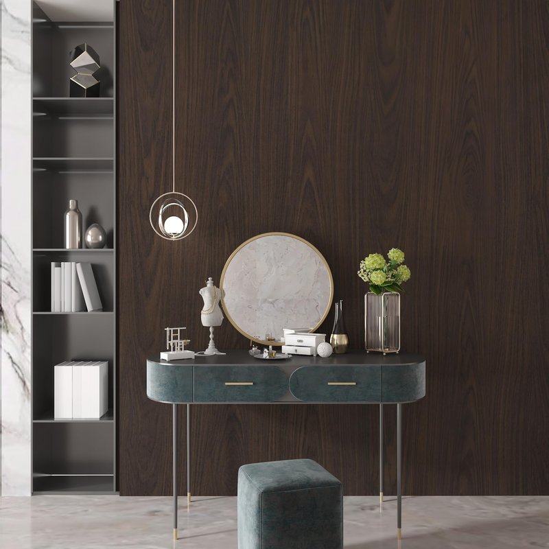 BAYYA Dark Brown Wood Grain Contact Paper Waterproof Peel and Stick Wallpaper Black Walnut Furniture Sticker for Kitchen Cabinet Table Floor Shelf Drawer Liner Self-Adhesive Vinyl Film Wall Covering