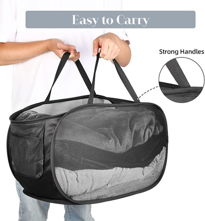 4 Pack Collapsible Laundry Baskets, Foldable Laundry Basket