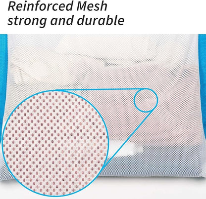Over Door Large Mesh Laundry Hamper Bag, Washable Laundry Basket