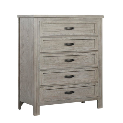 Soho Baby Hanover Premium Soft Closing 5-Drawer Dresser Chest Dresser, Oak Gray