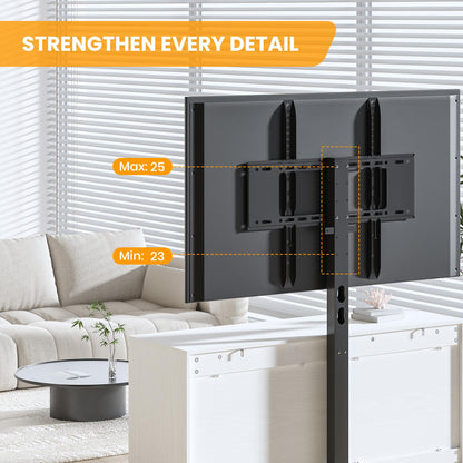 GAOMON TV Stand with Mount and 4 Drawers Storage for Living Room, Bedroom Fits 32/45/55/65/75/80 Inch TVs, Entertainment Center w/Height Adjustable Mount, Wood Media Console Tables, TV Stand Dresser